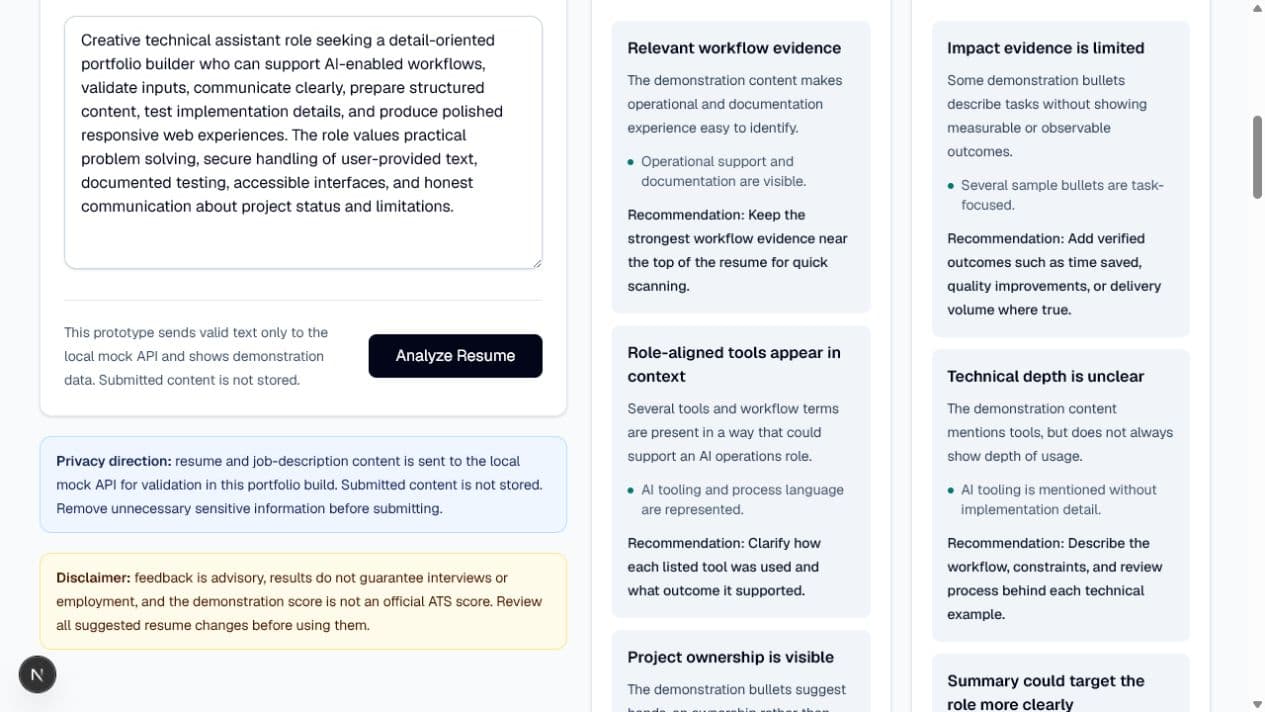 AI Resume Reviewer preview